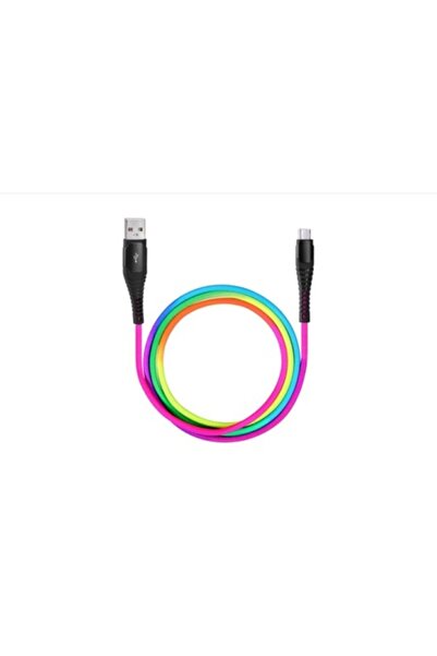 SOHO USB to Micro USB Charging Cable, 1M, Reinforced, Rainbow