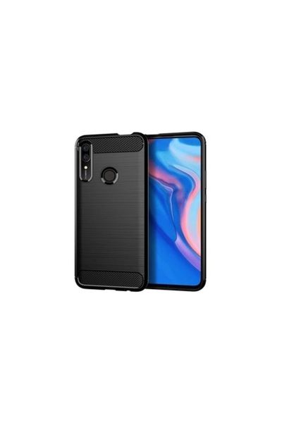 Techsuit Husa Compatibila cu Huawei P Smart Z Carbon Silicone Negru