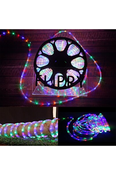 Flippy Christmas Installation, 60 m, 1440 LEDs, Luminous Hose, Multicolor, Transformer, 8 Light Patterns, S
