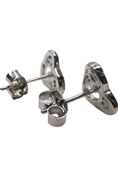 Jolie Silver 925 Silver Braided Heart Earrings