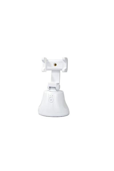 SOHO Phone Stand with Smart Camera Function, 360-degree Rotation, White