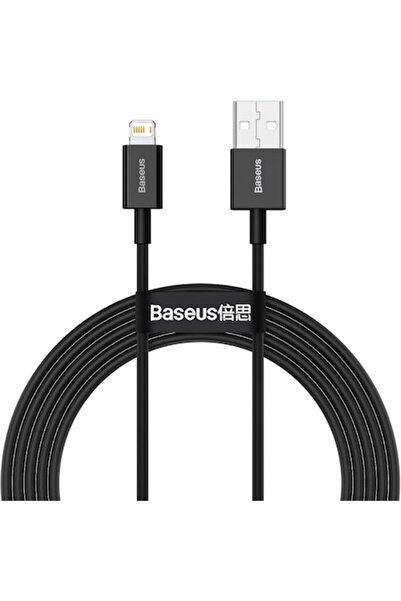 Baseus USB to Lightning Superior Data and Charging Cable, 2m, 2.4A, CALYS-C01, Black