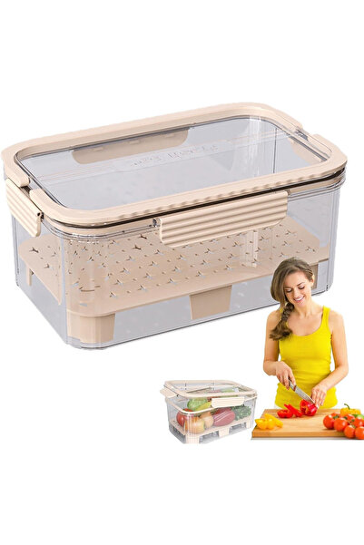 Flippy Flippy Food Storage Box, Household, 2 Compartments, Ice Zone, Keeps