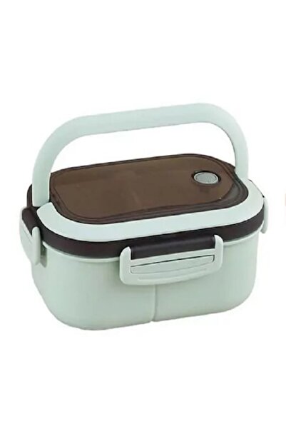 Bibilel Food container with vent valve/airlock, handle, 1.2L, 14x21x8cm, Green