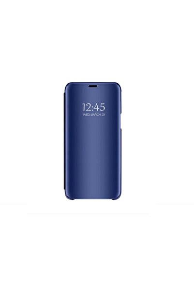 SOHO Husă flip Clear View pentru Motorola Moto G9 / G9 Play / E7 Plus, albastră