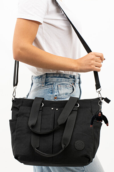 Freedom Geantă de umăr și crossbody din țesătură Crinkle pentru femei – cu ma...