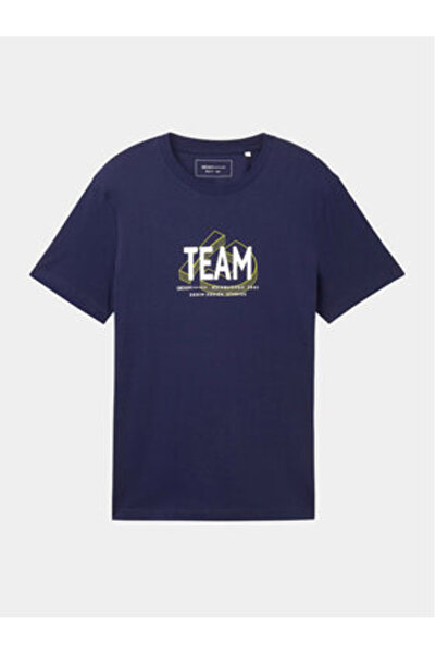 Tom Tailor Denim Ανδρικό T-Shirt 1040838 Μπλε Σκούρο Μπλε