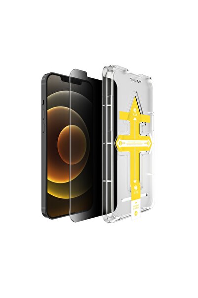 Asahi Set of 2 Tempered Glass Screen Protectors with Easy Installation for Apple iPhone 12 Pro Max