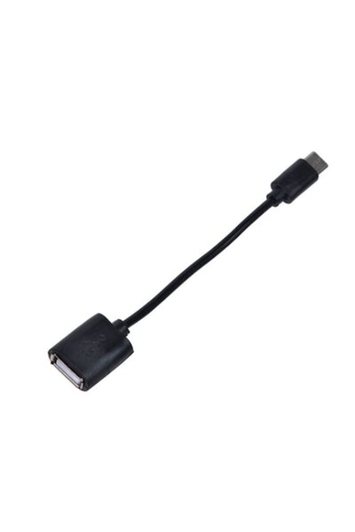 Bibilel Cablu de transfer de date OTG USB 2.0 la USB-C, 13 cm, negru