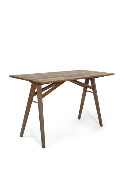 unboxdeco Akrobat Masif Ceviz Ahşap Çalışma Masası, 130 x 57