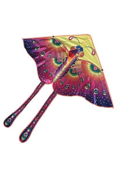 STA Zmeu în formă de fluture, multicolor, cu frânghie/sfoară de 40 de metri