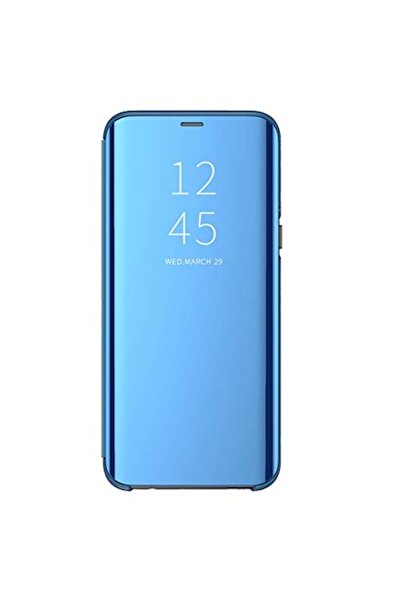 OEM Husa Protectie Toc Flip Cover Clear View Mirror Huawei P40 Lite E Albastru