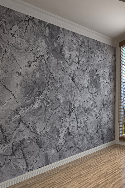 dreamwall Modern Loft Gri Mermer Dokulu Tekstil Duvar Kağıdı