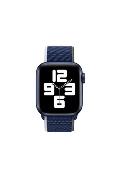 Bibilel Curea Apple Watch, 38-40 mm, textilă, albastru închis, SUN-BBL4175