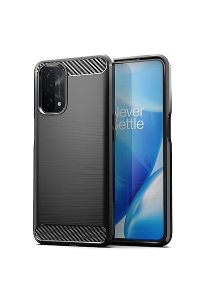 Forcell Carcasă Carbon pentru Oppo A74/A54/A93 5G - Neagră