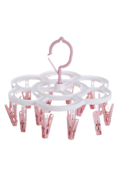 Flippy Uscator de Rufe Suspendat Flippy, cu 16 Carlige, Rotire 360 Grade, Mateiral Plastic, Usor de Depozit