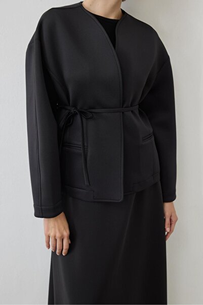 TERZİ DÜKKANI Solin Puff Jacket - Skirt Suit Black