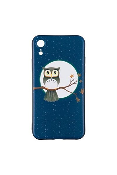 SOHO Προστατευτική θήκη για iPhone XR, με σχέδιο κουκουβάγιας, πράσινο-μαύρο