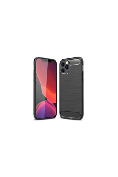 SOHO Θήκη από ανθρακονήματα για iPhone 12/12Pro, μαλακή σιλικόνη, μαύρη