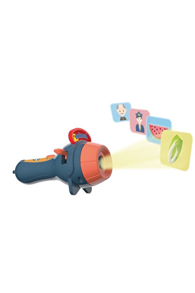 Flippy Set de jucării educaționale, Flippy, proiector cu lanternă pentru copii, 6 teme, 48 de imagini, cutie de depozitare, +3