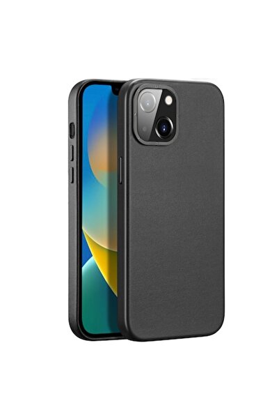 SOHO Protective case compatible with iPhone 14 Pro Max, Leather, Black