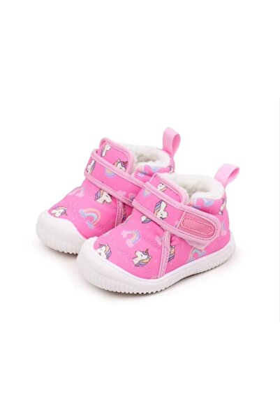 Superbaby Ροζ χειμερινές μπότες για παιδιά, αδιάβροχες, με τυπωμένο σχέδιο