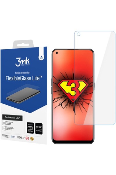 3MK Protector de ecran FlexibleGlass Lite pentru Realme 9, sticlă flexibilă, ...