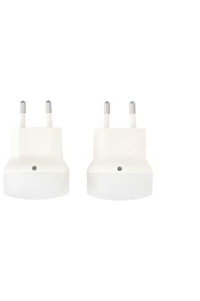 SOHO Set of 2 LED night lights with light sensor, White