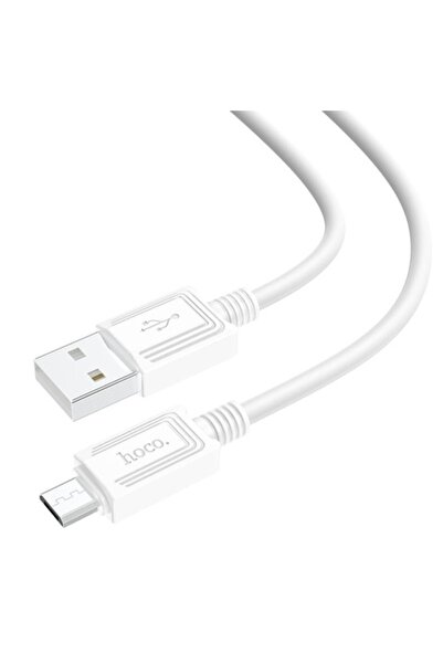 Hoco Καλώδιο φόρτισης και δεδομένων USB-A σε MicroUSB X73, 20W, 1 μ., Λευκό