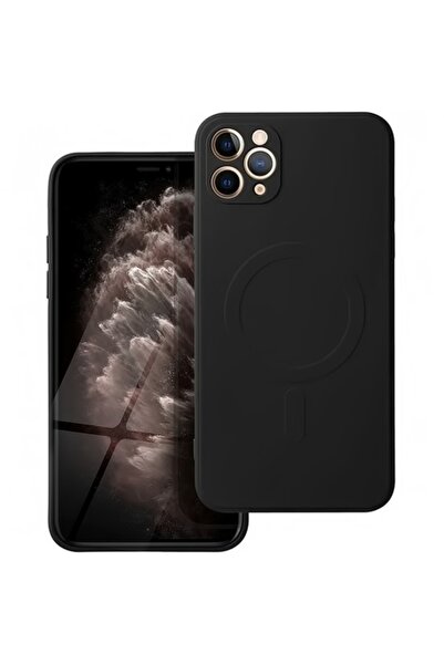 OEM Carcasă MagSafe pentru Apple iPhone 11 Pro Max, silicon, neagră