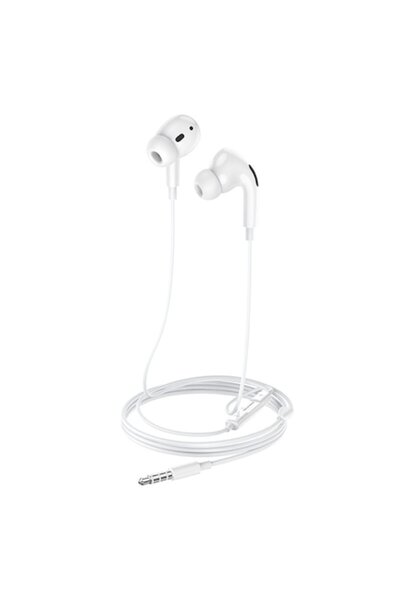 Hoco Ακουστικά Ενδώτια BM30 Pro, με Μικρόφωνο, 3,5 χιλ., 1,2 μ., Λευκά