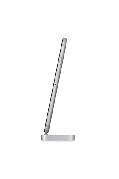 OEM High-quality iPhone charging dock with Lightning cable, silver