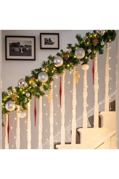 Flippy Christmas Lights Icicle Type, IP44, 15m, 429 LEDs, Warm White, 8 Light Modes, 31V, Connectable, 5m E