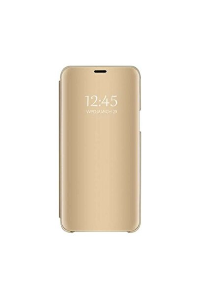Samsung Husa Galaxy A7 2018 Flip Cover Oglinda Auriu