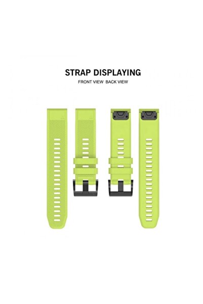 Bibilel Curea din silicon compatibilă cu Garmin Fenix ​​5 / 6 / 6 PRO 7, verde