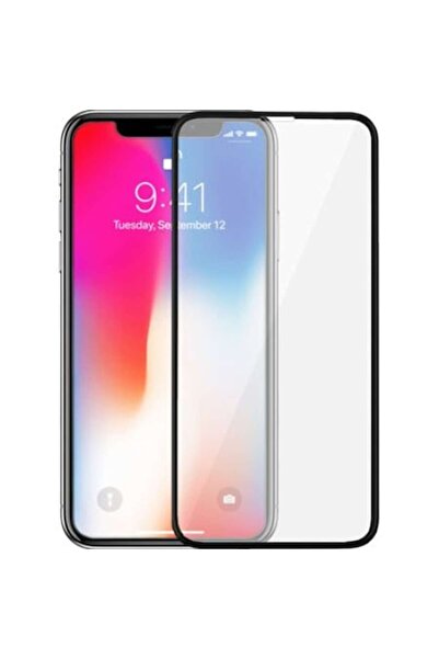 SOHO Protecție de ecran din sticlă securizată pentru iPhone Xs Max, Negru - T...