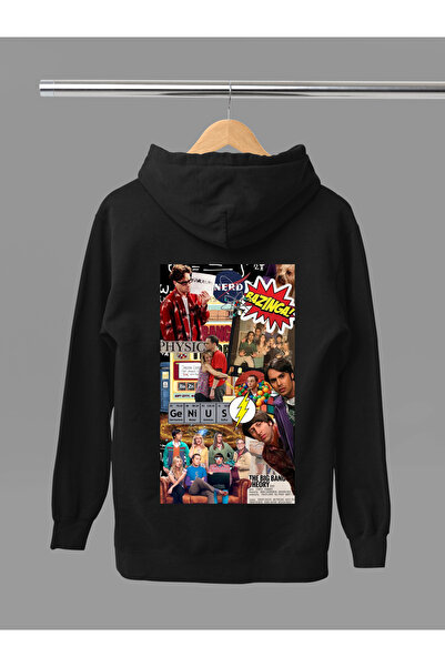 MAGORS The Big Bang Theory Printed Cotton Long Sleeve Ribbed 3 Thread Hooded Sweatshirt