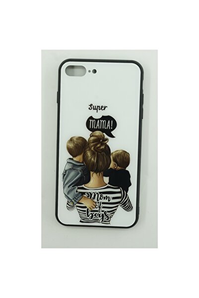 Flippy protective case compatible with Apple iPhone 13 Glass print Super Mom Multicolor