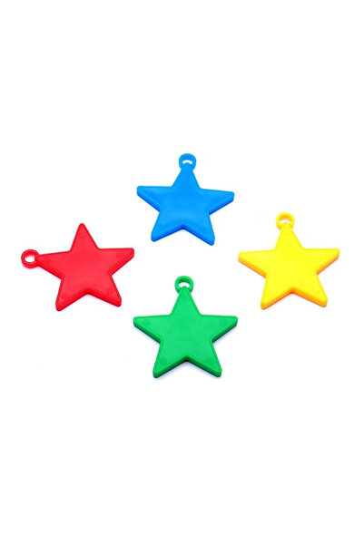 Flippy Set 4 Greutati pentru Baloanele cu Heliu, Flippy, 32 grame, 8 grame Fiecare, Plastic, Forma Stelute,