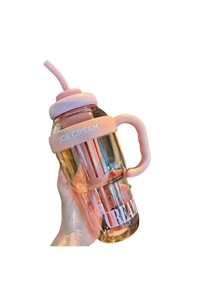 Flippy Sticla de Apa, Flippy, Termica, Mentinere 6 Ore, 1400 mL, cu Pai si Capac, PP si Silicon, cu Maner A