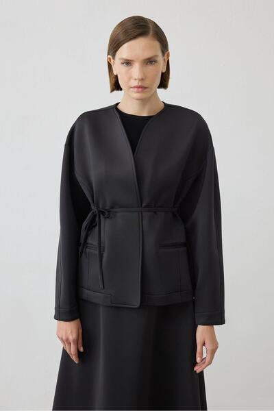 TERZİ DÜKKANI Solin Puff Jacket - Skirt Suit Black