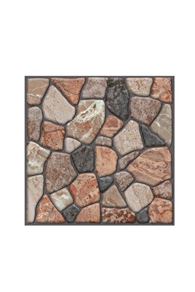 Toolsy Set 10 Placi Tapet 3D, Flippy, 30 x 30 cm, din PVC, Tip Piatra, Suprafata acoperita 0.9 mp, Autoadez