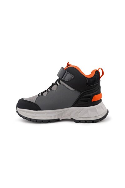 GÜLERSHOES Garantili Orijinal Su Geçirmez Kaymaz Taban Kışlık Sıcak Cırt Bantlı Çocuk Bot 31-32-33-34-35 Numara