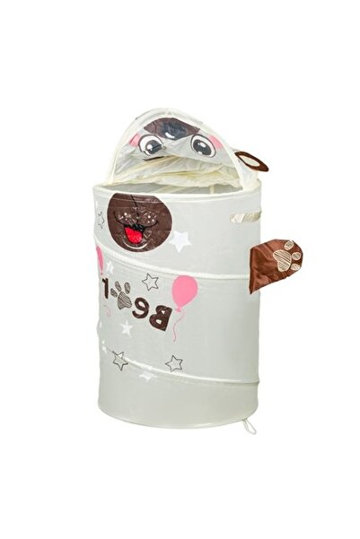 SOHO Foldable polyester toy storage basket, Bear model, 75x40 cm, Multicolor