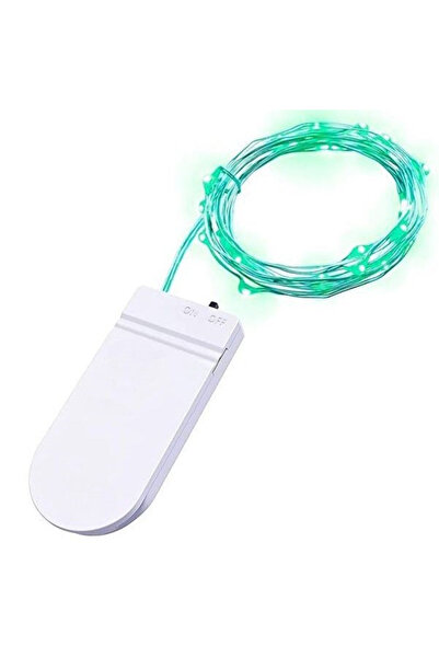 Flippy Instalatie Craciun, 3 metri, 30 LED-uri, Verde, cu baterii, fir cupru,...