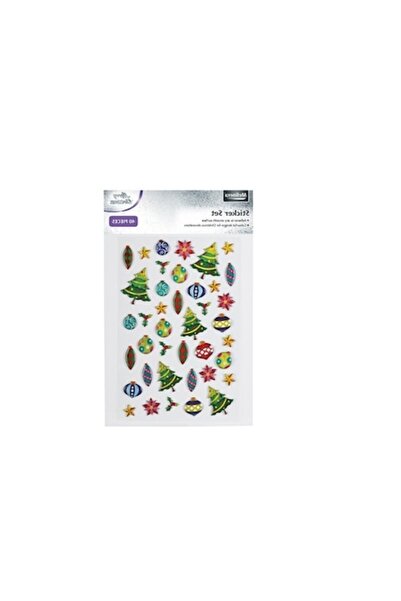 SOHO Plansa cu 40 de stickere 3D decorative cu motive de Iarna, Multicolor