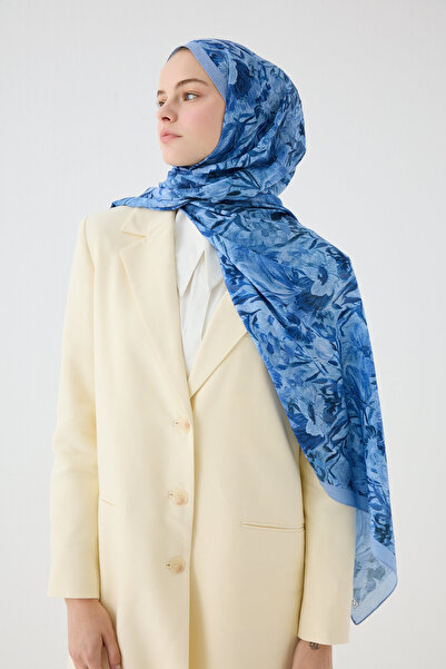 cs camellia scarf Paradise Kashmir Shawl - Blue