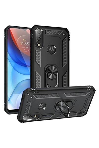 OEM Carcasă rezistentă la șocuri pentru Motorola Moto E7i Power/E7 Power, neagră