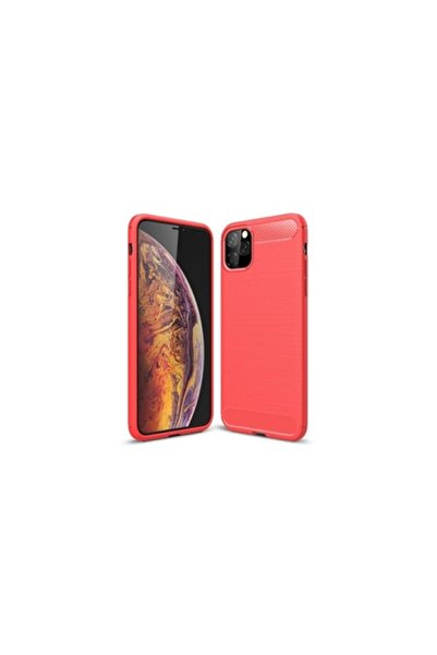 SOHO Carbon-Insert Case for iPhone 11 Pro Max, Bumper, Red