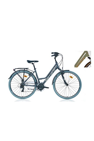 Carraro Elite 705 430H 28 Jant Şehir Bisikleti Metalik Açık Yeşil Kahve Bakır